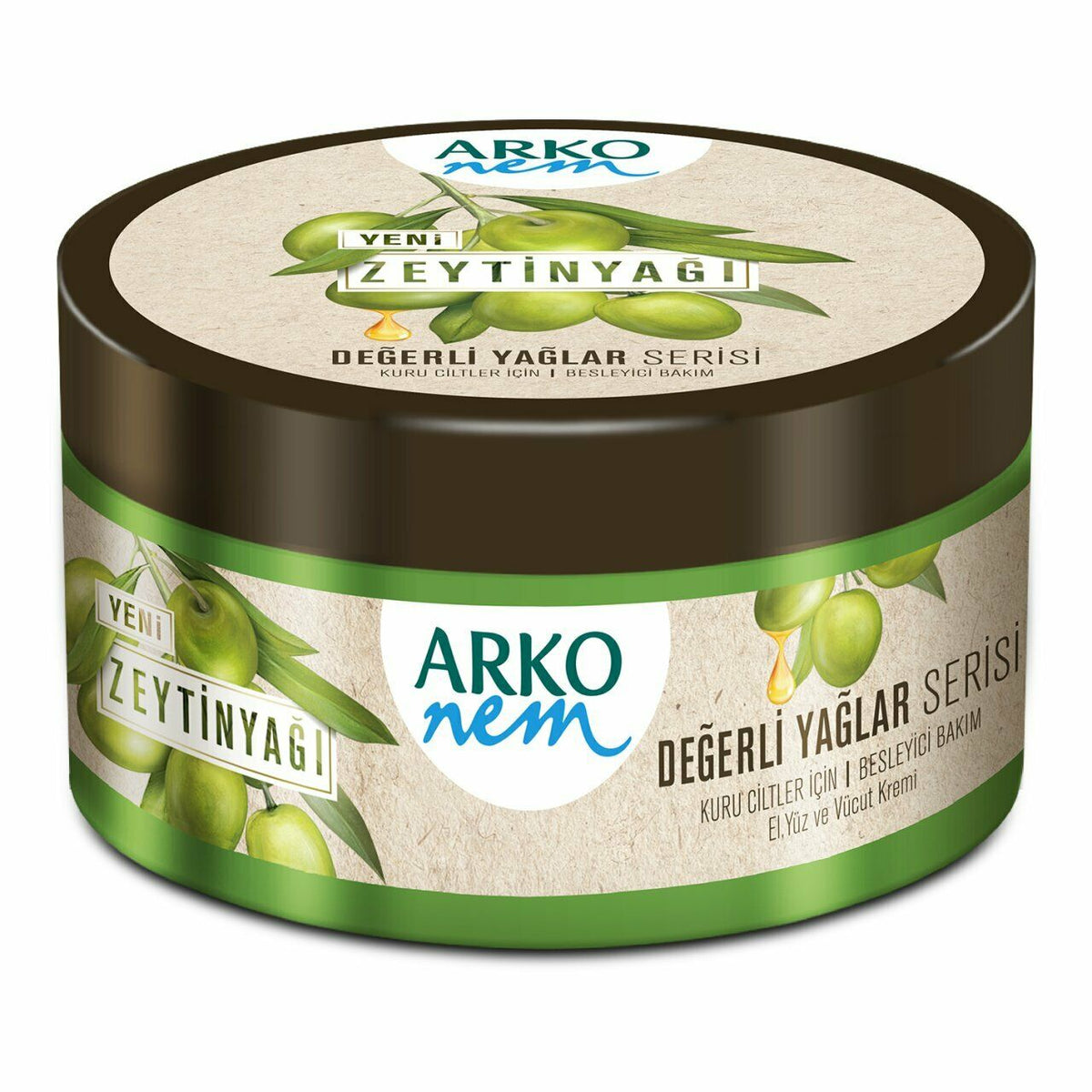 Arko Nem Moisturising Cream - Olive Oil 250ml – La Barbiera