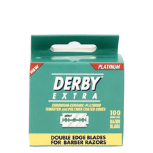 Load image into Gallery viewer, CLEARANCE - 100 Blade Pack of Derby Extra Double Edge Razor Blades
