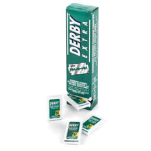 Load image into Gallery viewer, CLEARANCE - 100 Blade Pack of Derby Extra Double Edge Razor Blades