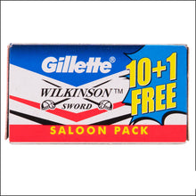Load image into Gallery viewer, Gillette Wilkinson Sword Double Edge Razor Blades - 55 Blade Saloon Pack
