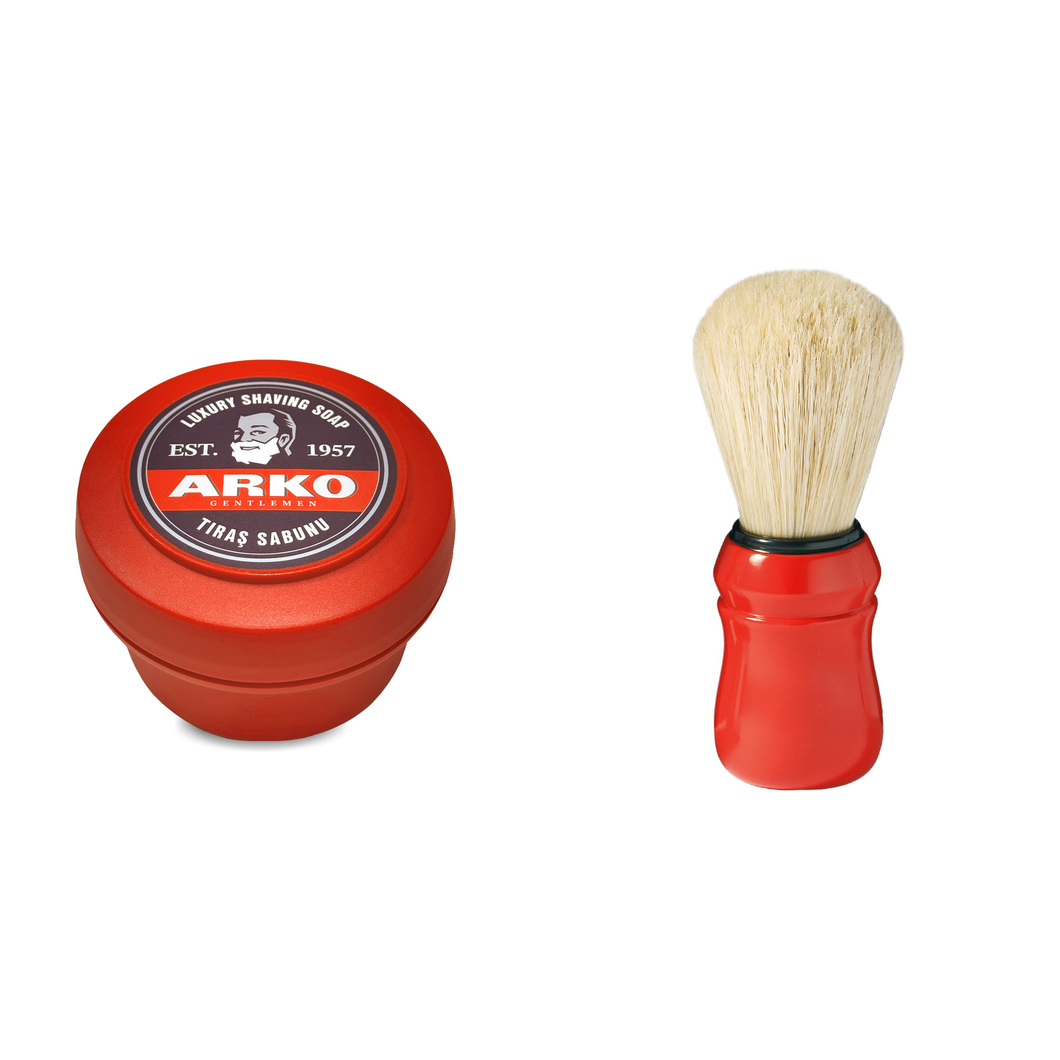 Arko Shaving Soap and Omega Shaving Boar Bristle Brush