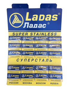 CLEARANCE - Ladas Super Stainless Double Edge Razor Blades - 100 Blade Pack