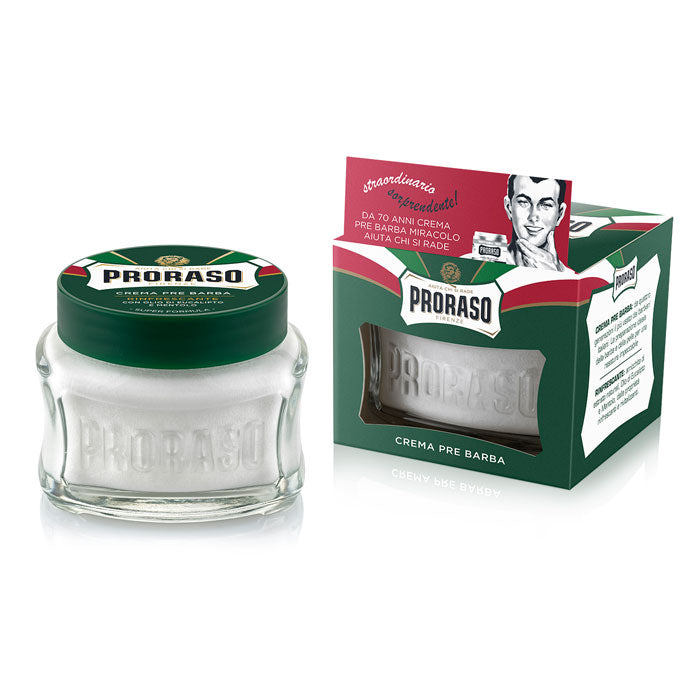 Proraso Pre & Post Shaving Cream with Menthol and Eucalyptus 100ml - Green