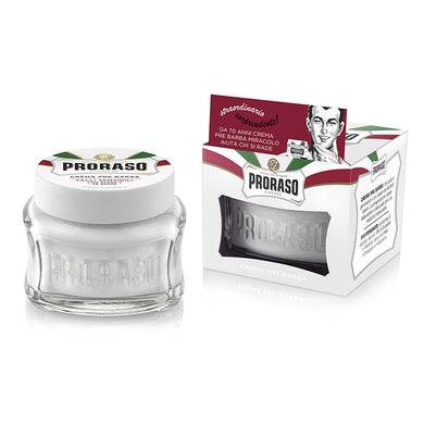 Proraso Pre & Post Shaving Cream for Sensitive Skin 100ml - White