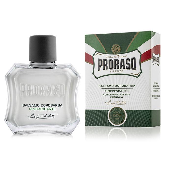 Proraso Aftershave Balm with Eucalyptus and Menthol - 100ml Bottle Green