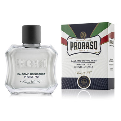 Proraso Aftershave Balm with Aloe and Vitamin E - 100ml Bottle Blue