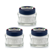Load image into Gallery viewer, Triple Pack Proraso Pre &amp; Post Shaving Creams - 100ml Blue