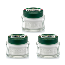 Load image into Gallery viewer, Triple Pack Proraso Pre &amp; Post Shaving Creams - 100ml Green