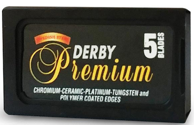 Derby Premium Black Stainless Double Edge Razor Blades