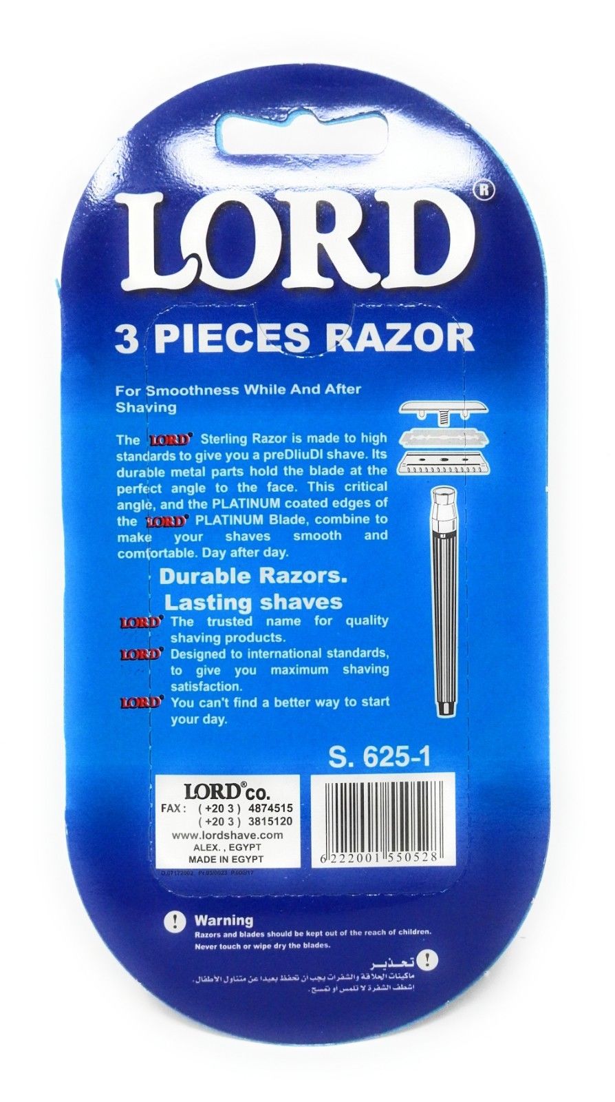 Lord Premium Safety Razor - Double Edge Razor – La Barbiera