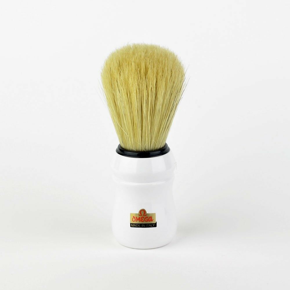 Omega 49 Professional Quality Shaving Brush - White