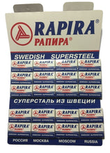 Load image into Gallery viewer, Rapira Swedish Supersteel Double Edge Razor Blades